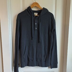 Todd Snyder – Button Closure Hoodie – Navy – L